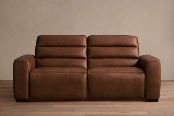 Borough Leather Two-Piece Motion Sofa